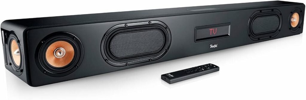 Teufel Cinebar Ultima mit Subwoofer in elegantem Schwarz Teufel Cinebar Ultima mit Subwoofer in elegantem Schwarz