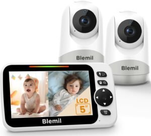 Blemil BL9052 Babyphone mit 5 Zoll Display und 2 Kameras für Split-Screen-Ansicht Blemil BL9052 Babyphone mit 5 Zoll Display und 2 Kameras für Split-Screen-Ansicht