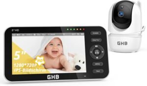 GHB Babyphone mit 5 Zoll HD-Display und Nachtsichtfunktion - Preis-Leistungs-Sieger der Top 10 Babyphones 2025 GHB Babyphone mit 5 Zoll HD-Display und Nachtsichtfunktion - Preis-Leistungs-Sieger der Top 10 Babyphones 2025