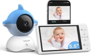 WUUK 2K Babyphone mit 360° schwenkbarer Kamera und Cloud-Speicherung WUUK 2K Babyphone mit 360° schwenkbarer Kamera und Cloud-Speicherung